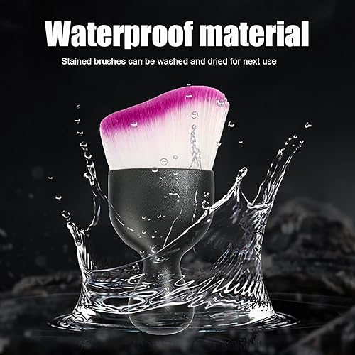 Vista 173 de Ziciner Cepillo de detalles para automóvil, cerdas suaves curvas, colectores de polvo de eliminación automática, tablero universal del vehículo