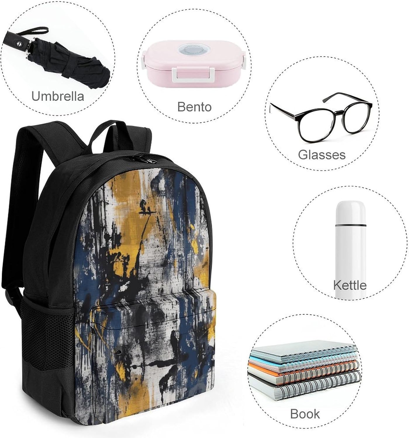 Navy Blue Color Backpack Daypack Travel Backpack | Lightweight Casual Laptop Backpack for Women Men Aesthetic Travel Bag for Weekender Business Hiking Outdoor