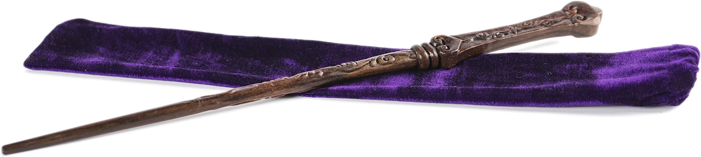 Fine Handcrafted Solid Wood Magic Wand for Witches and Wizards, The Devout Heart Brown