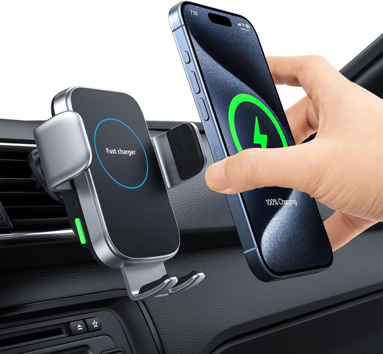 Chargeur sans fil de voiture en silicone antidérapant 4578 main image 0