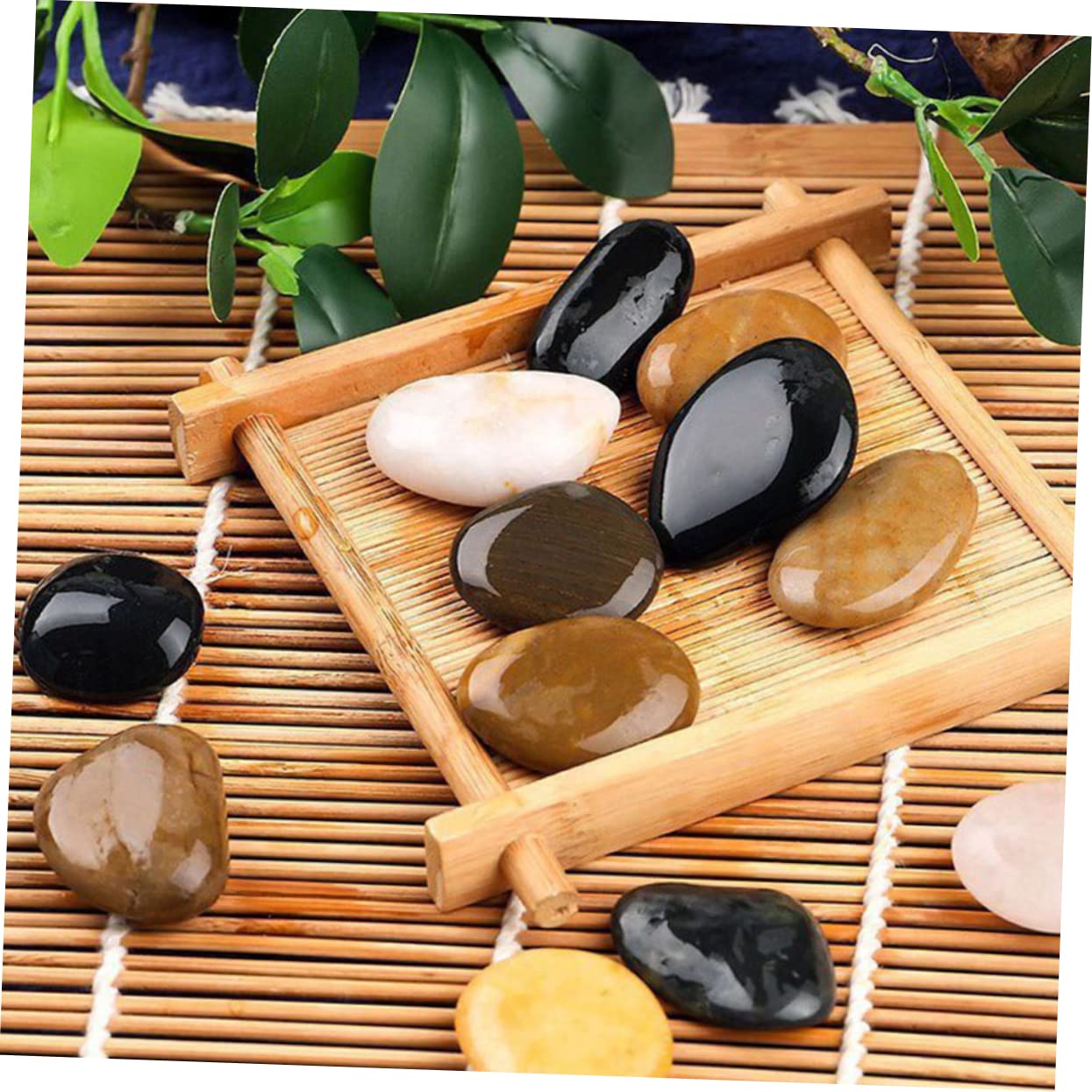BESPORTBLE 2bolsas Rocas Suaves y Redondas para Piedras Decorativas Guijarros para Jardineras