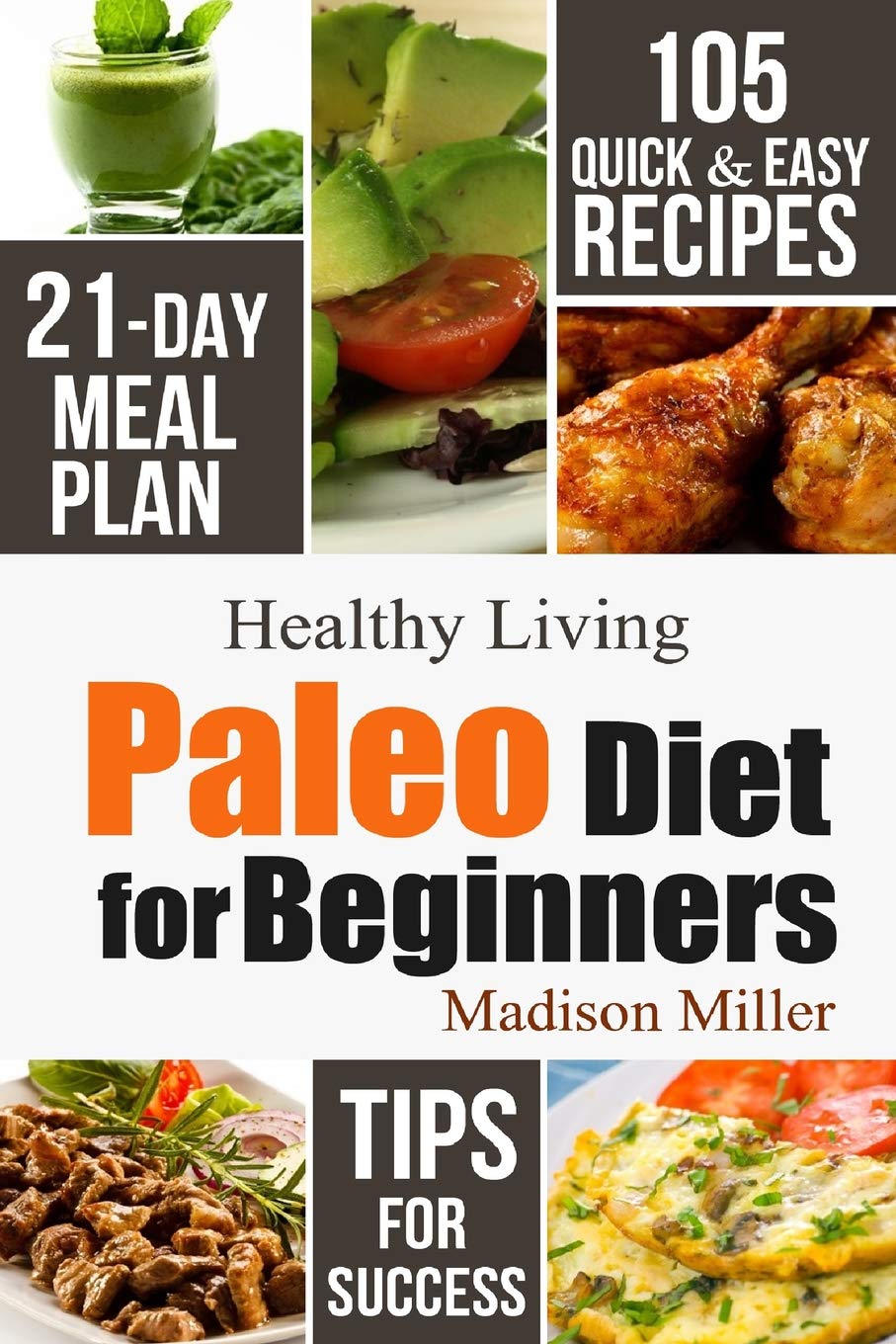 Paleo Diet for Beginners: 105 Quick & Easy Recipes - 21-Day Meal Plan - Tips for Success: 1 (Healthy Living)