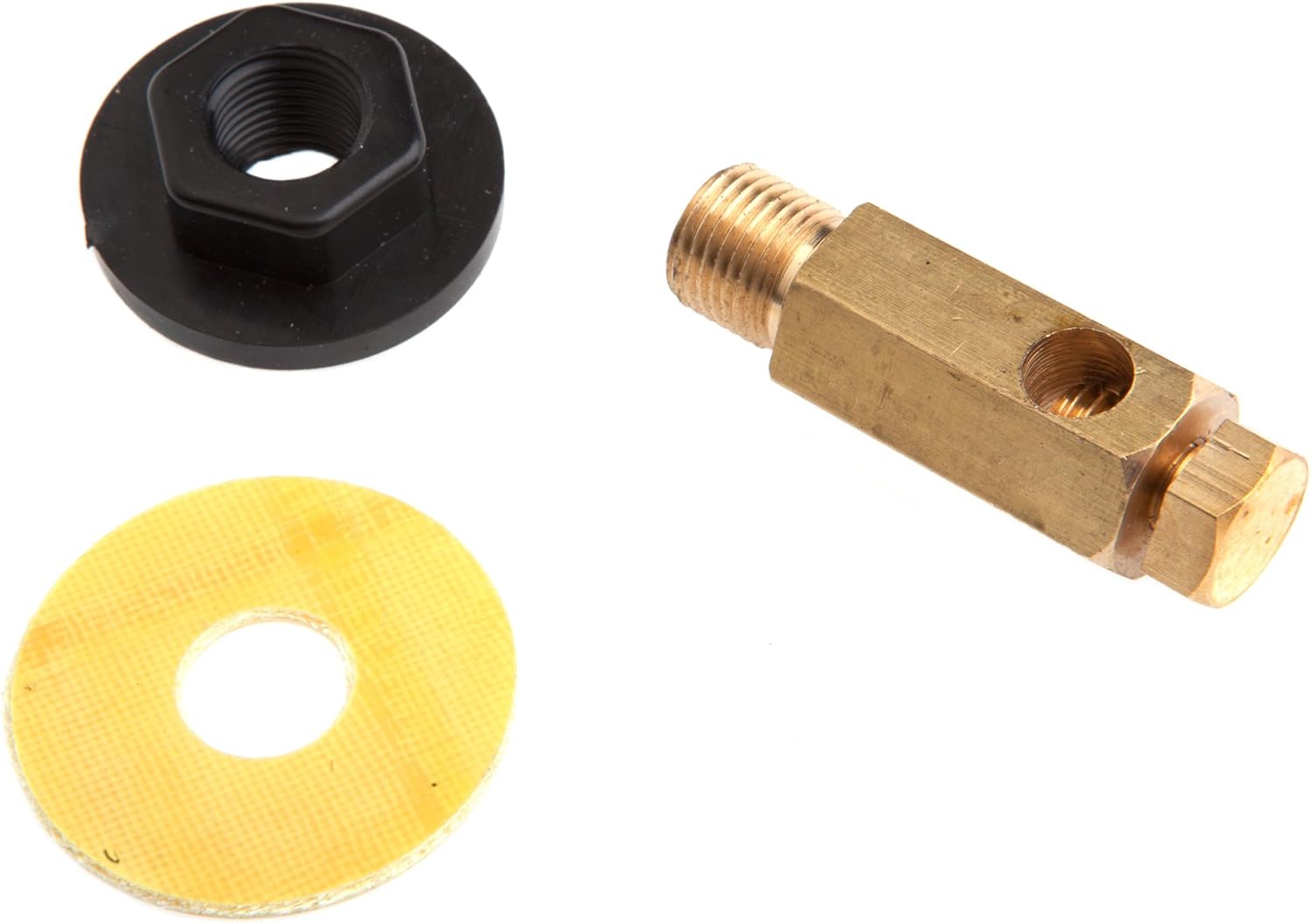 Forney 57510 Output Jack with Washer Brass Plug, Black Knob Welding
