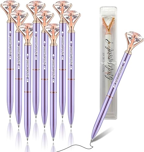 Miniatura 9 de LADY&HOME 10 bolígrafos de dama de honor, bolígrafos de diamantes grandes, bolígrafos de metal de cristal, regalos para mujeres, regalos para bodas,