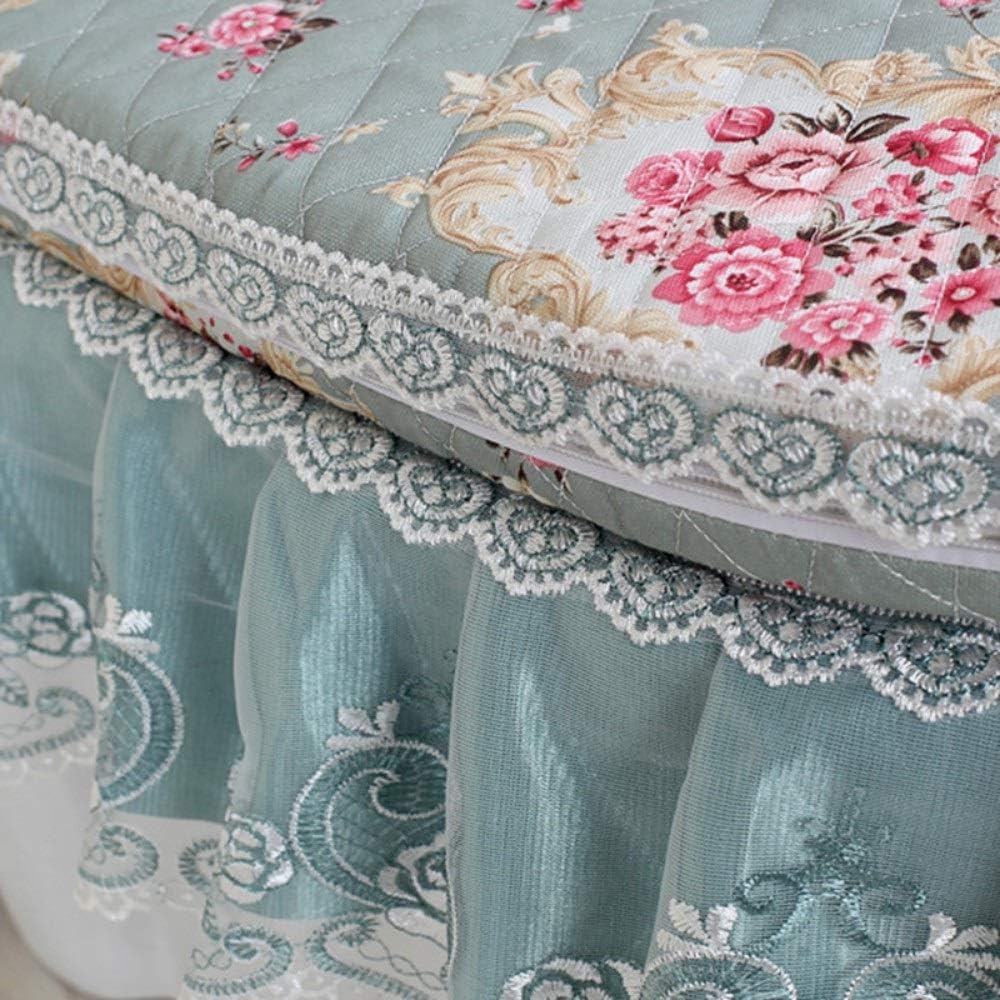 Toilet Seat Cushion Toilet Seat Cover Pads Three-Piece Lace Fabric Toilet Three-Piece Zipper Type U Washable Toilet Seat Cushion