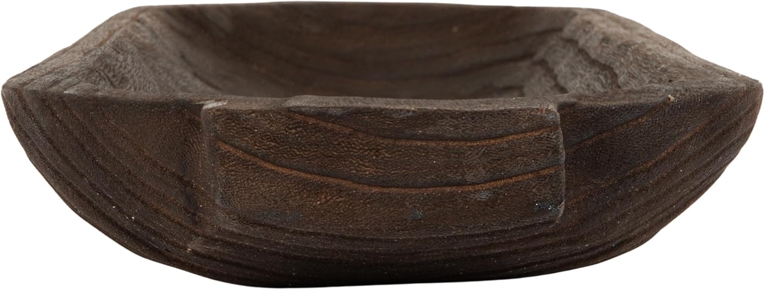 Creative Co-Op Decorative Paulownia Wood Tray, Brown