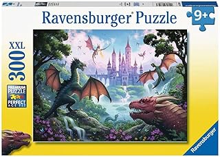 Ravensburger The Wrath of The Dragon Jigsaw Puzzle Jigsaw Puzzle for Adults and Children Age 9 Years Up - 300 Pieces