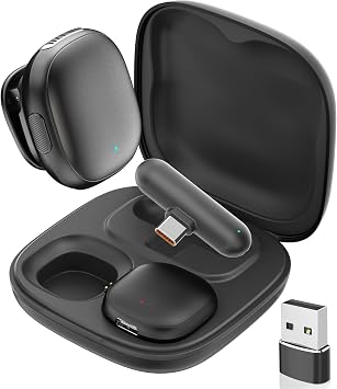 Phone Microphone AI Noise Filter - Wireless Lavalier Microphones for iPhone 17 Android with Charging Case Lapel Mic for Content Creators Video Audio Recording
