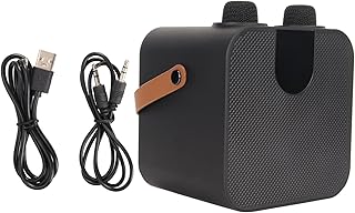 SP200 Portable Karaoke Machine, Karaoke Speaker System with 2 UHF Wireless Microphones, Bluetooth 5.0, Adjustable Volume, RGB Light PA System Support USB, Memory Card, AUX