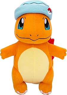 Officially Licensed 8" Pokémon Charmander Holiday Plush with Winter Hat