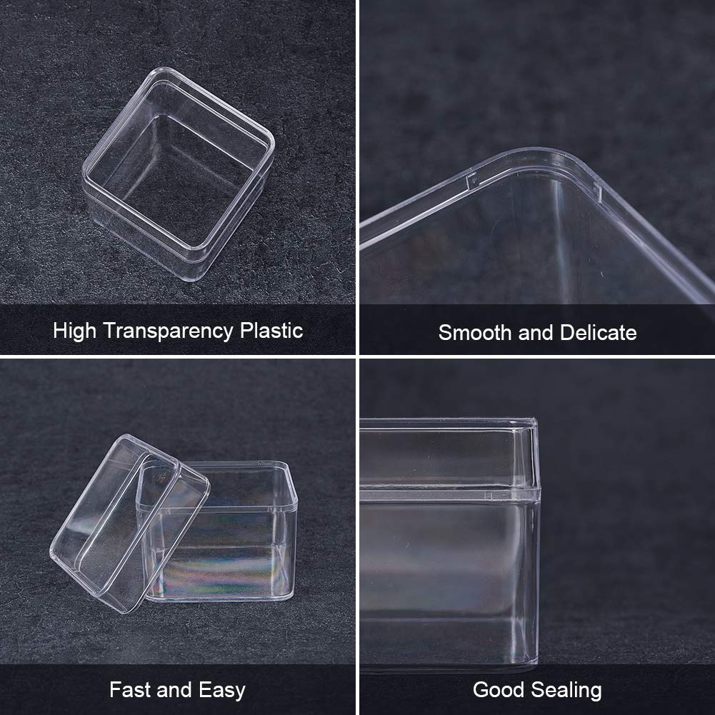 12 Transparente Mini-Vitrinen – Würfelförmige Aufbewahrungsbox 2,5x2,5x2,5 Cm Für Mineralien, Schmuck & Sammlerstücke