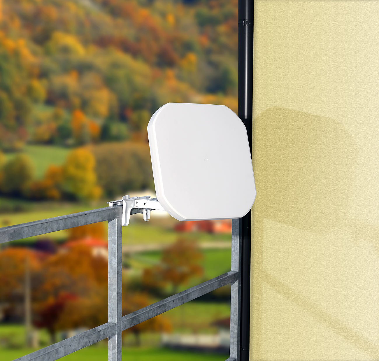 Antenna parabolica: Antenna satellitare piatta FA-265.SAT con digital twin LNB (Piccoli Antenna parabolica)
