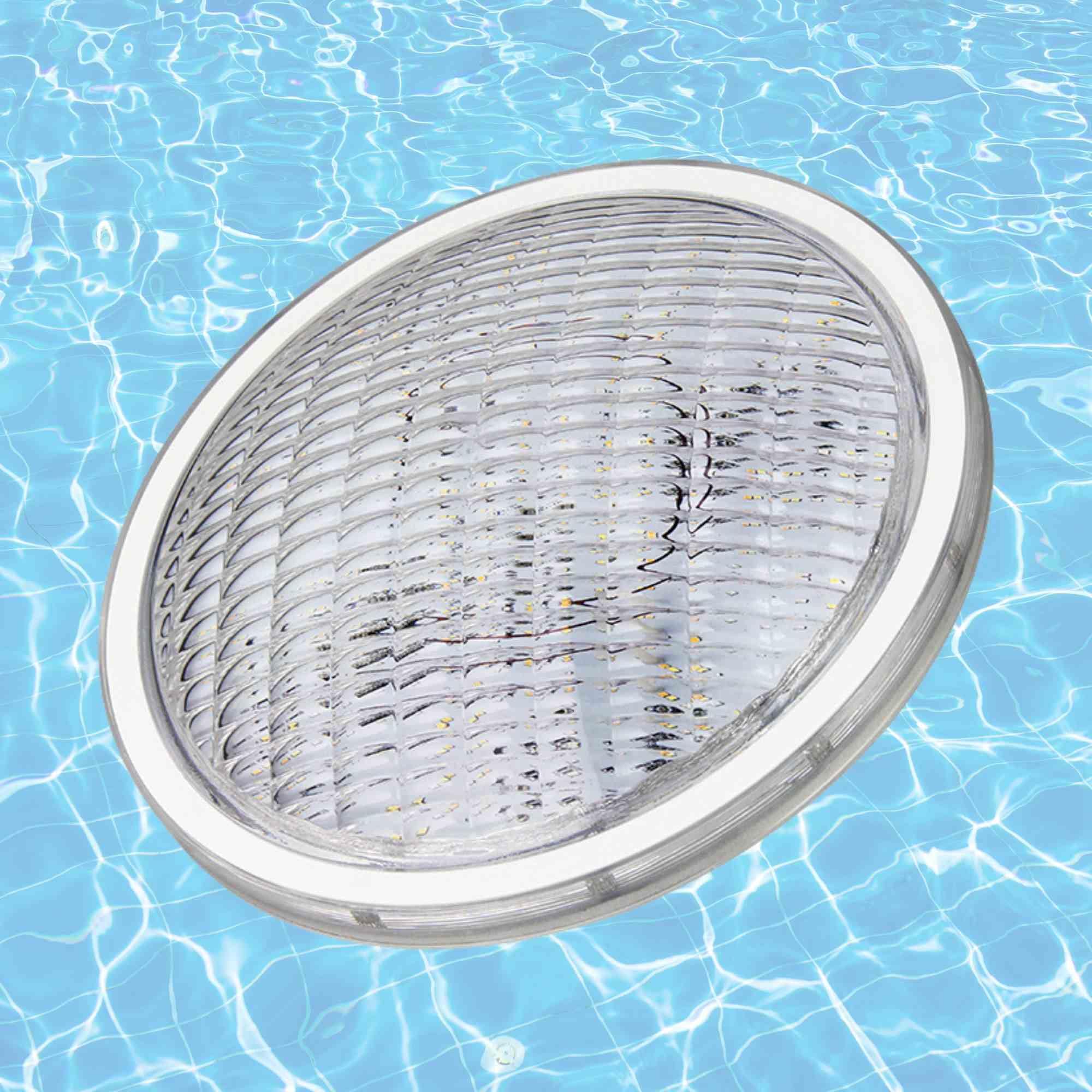 BARCELONA LED Lâmpada LED para piscina submersa PAR56 24W 12V AC, luz branca potente, IP68 à prova d'água, eficiente, segura e durável para piscinas e fontes