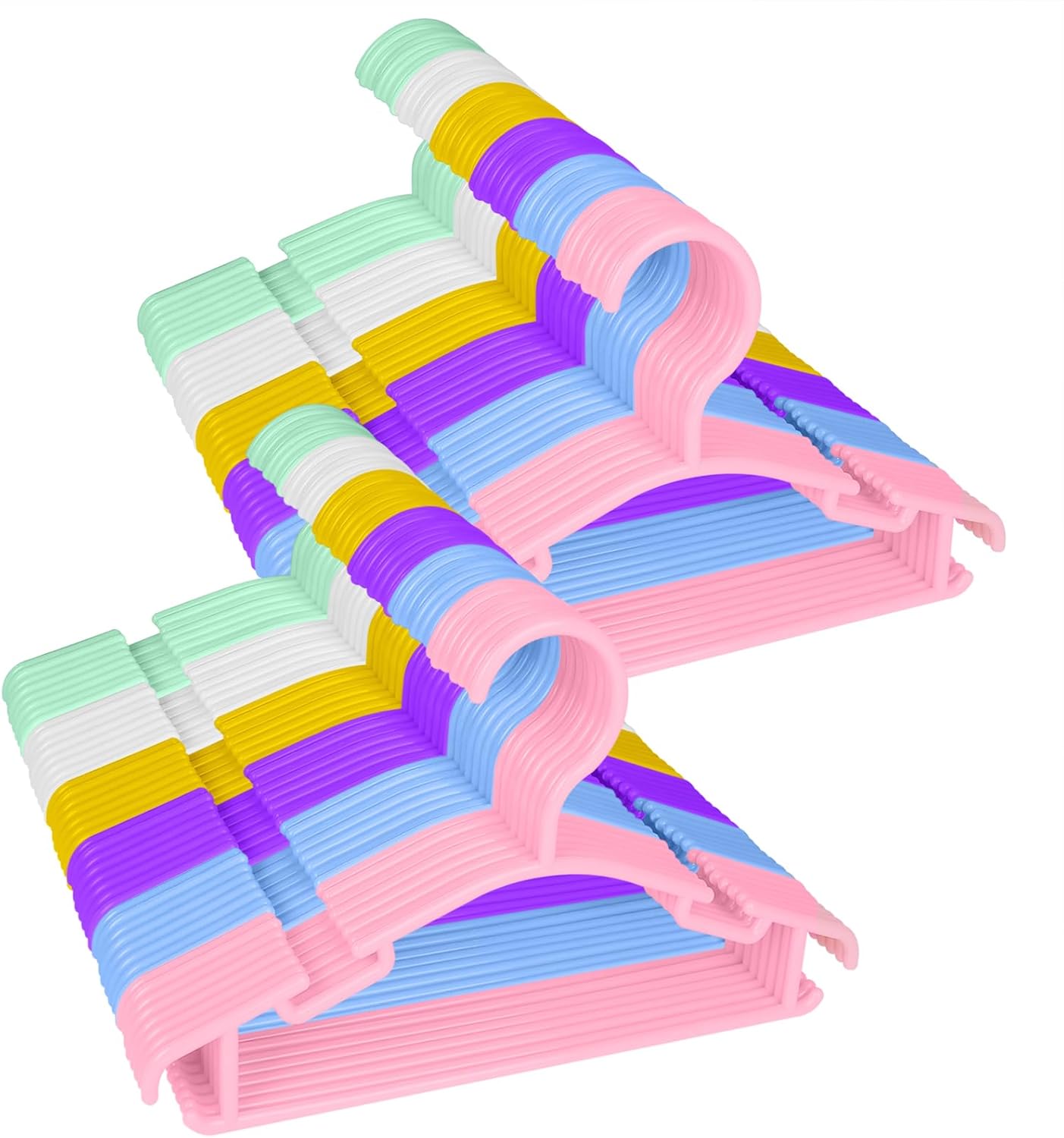 NORTHERN BROTHERS 100 Pack Baby Clothes Hangers,Plastic