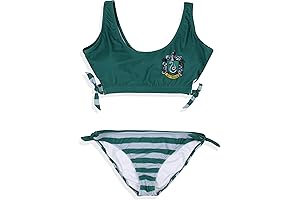 Harry Potter Girls' Hogwarts All Houses Wizarding World Swimsuit Bikini Bathing Suit