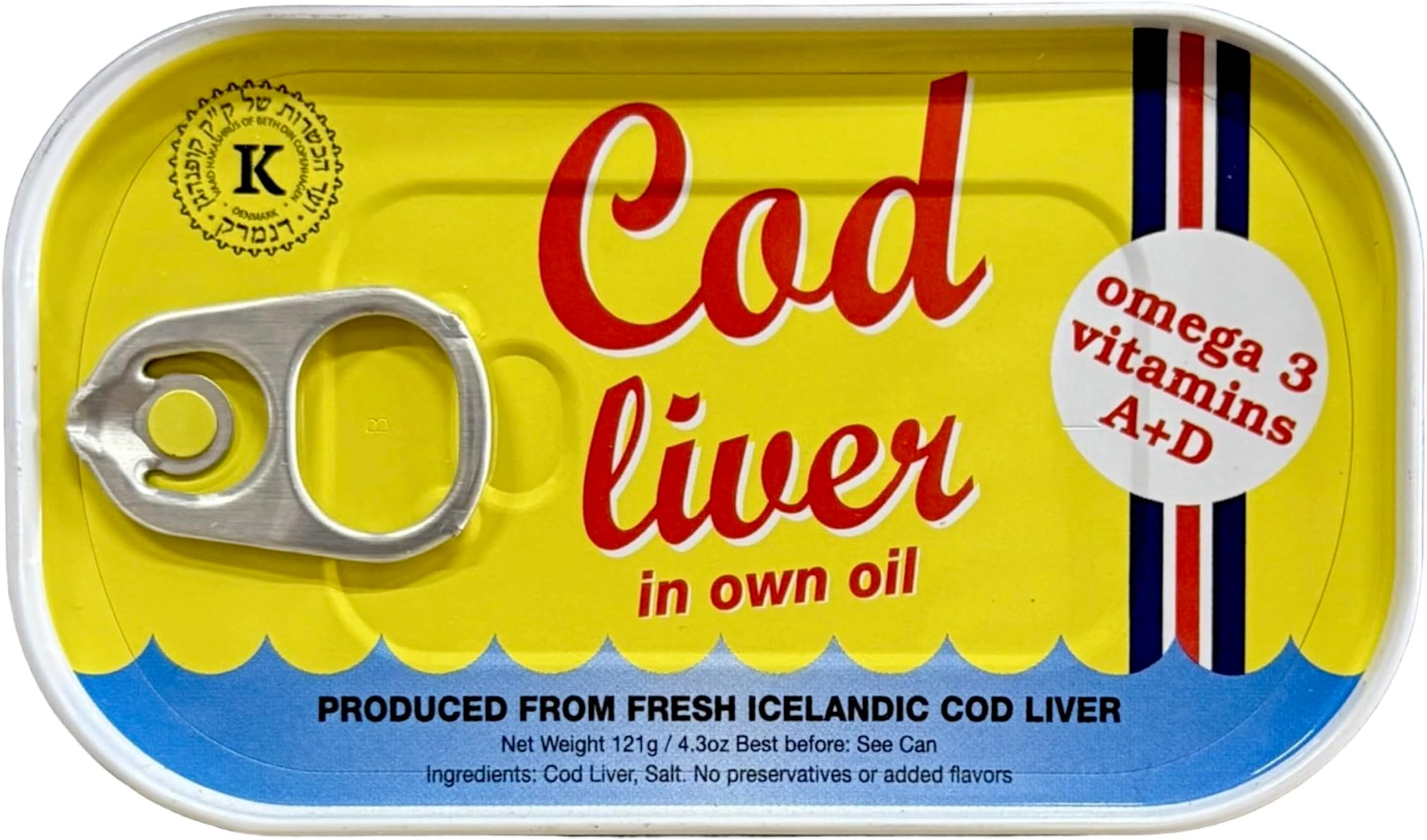 Cod Liver In Own Oil 4.3 oz. (Pack of 15)