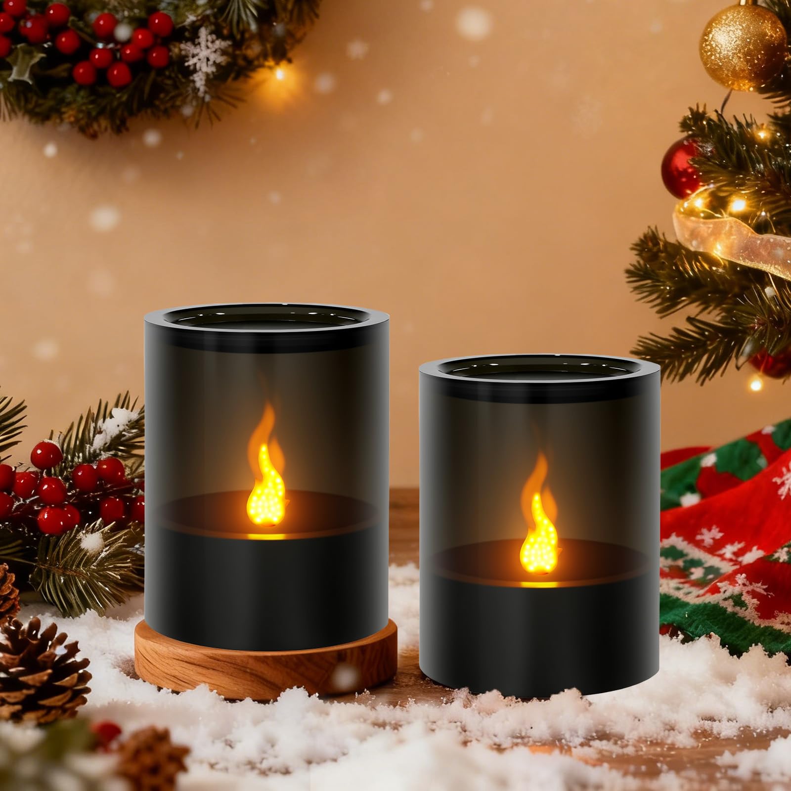 Dixmas LED kerzen 3 teilige Flammenlose Kerzen, Elektrische