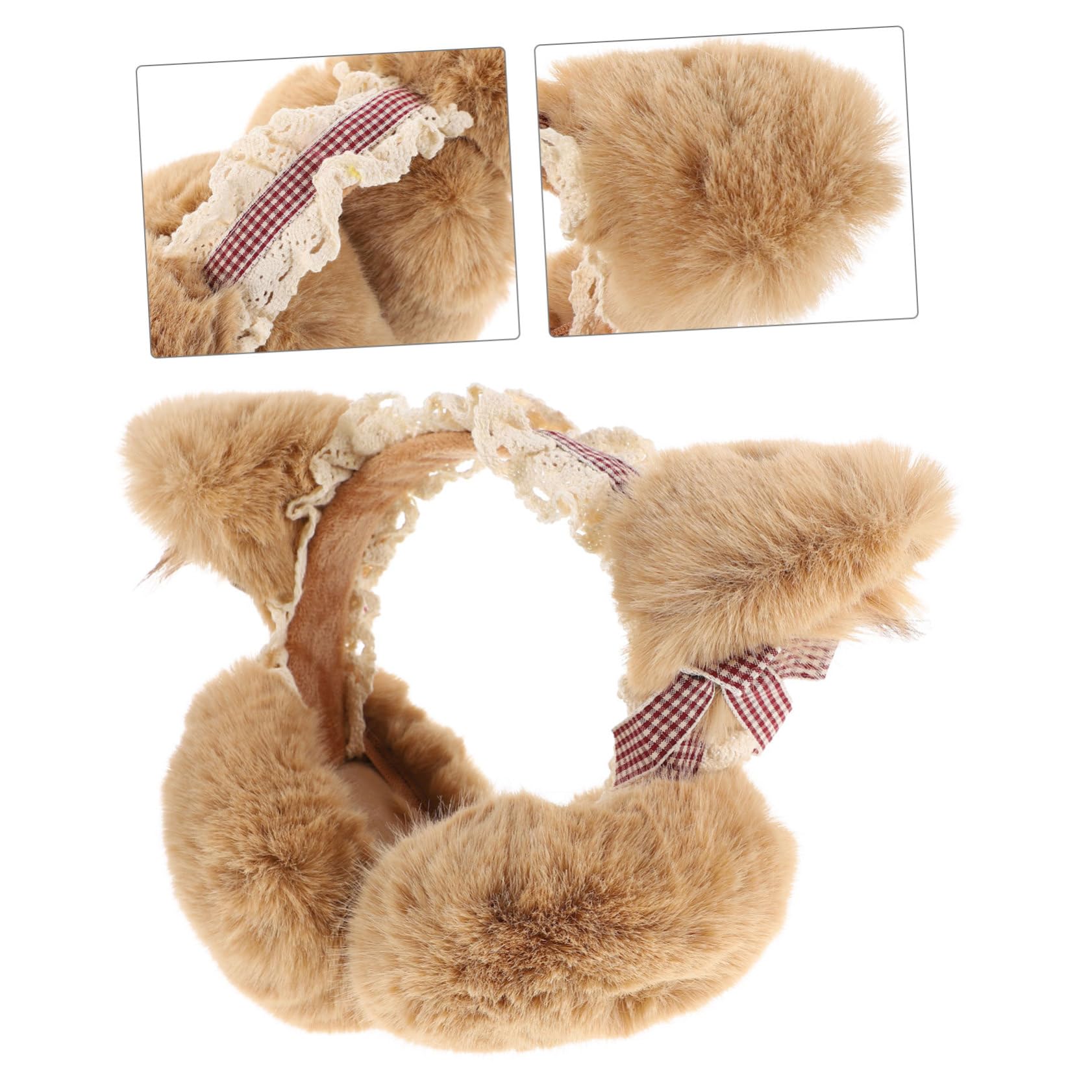 3piezas Orejeras De Invierno Para Mujer Protección Auditiva De Poliester Earmuffs Plegables y Ligeras Diseño Elegante Accesorio Para Mantener El Calor