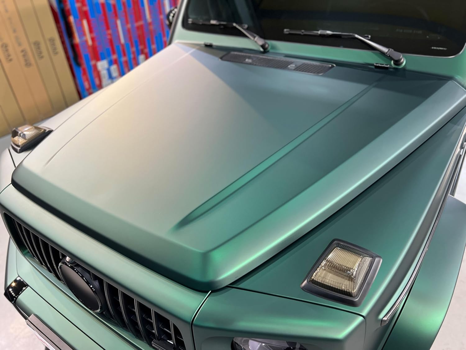 ColorFusion PPF by VViViD, Satin Chrome Stealth Green Dry Apply PPF Vinyl Car Wrap Roll 6ft x 5ft