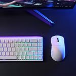 R1 SE+ Wireless Gaming Mouse, 18000 DPI, High-Precision PAW3395SE Sensor,55g Lightweight,Three Connection Modes Mouse, Programmable Ergonomic Mouse Suitable for Laptops/PC/Mac (White)