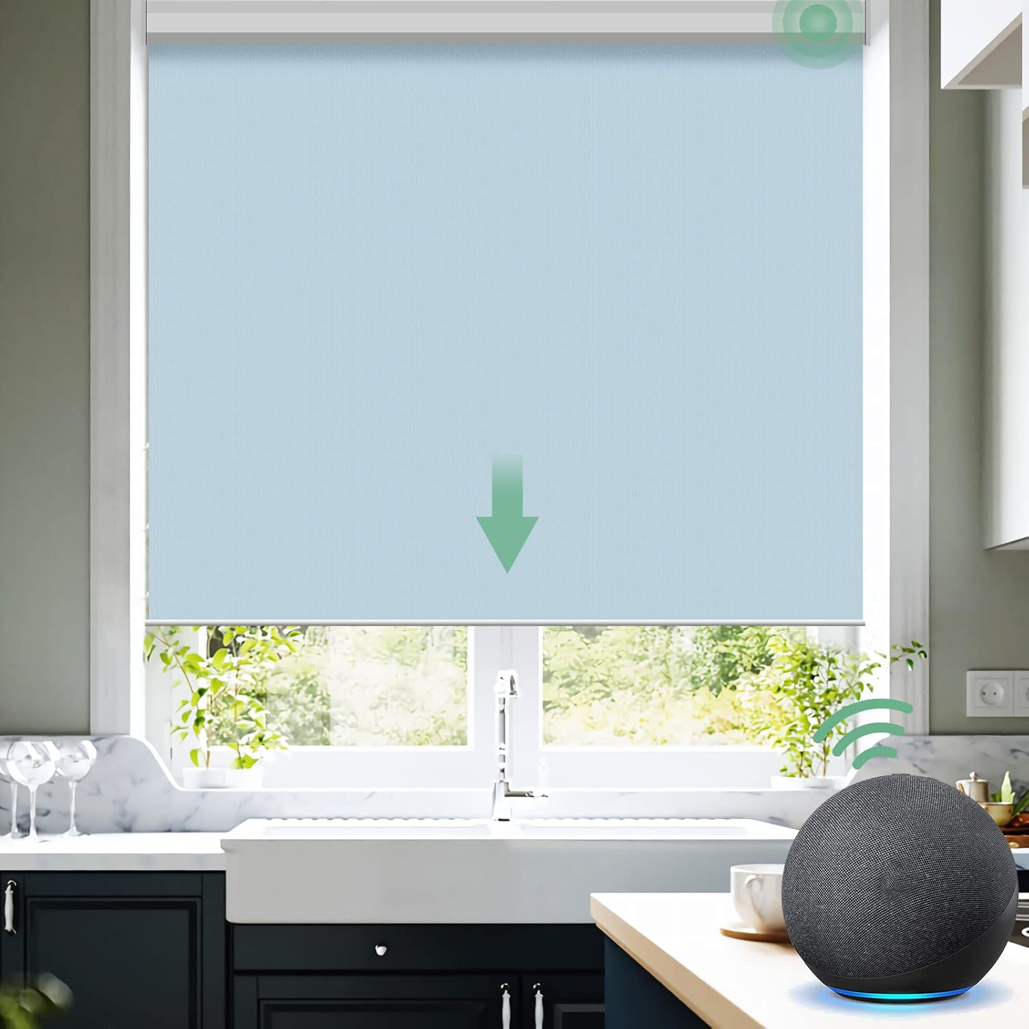 Yoolax Motorized Smart Blind for Window with Remote Control