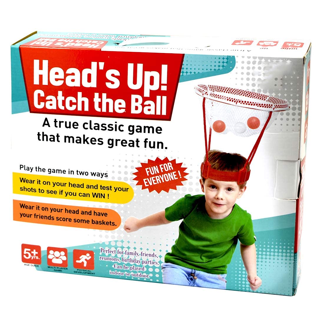 Head,s UP Catch The Ball Party and Fun Game for 5+ Kids Fun time