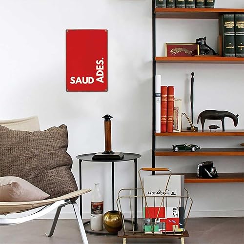 Miniatura 6 de LAHUTK Funny Signs Poster Saudades Metal Wall Art for Office Dorm Room Bar Garage Decor 8X12inch