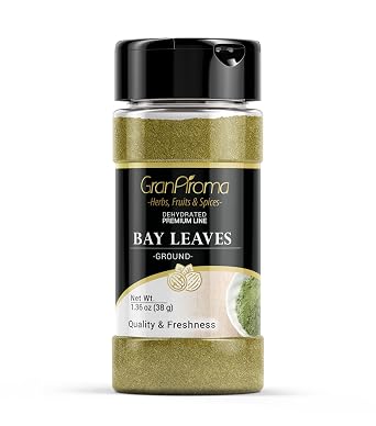 GranAroma Ground Bay Leaf, Savory Flavor, Soups & Stews, Pickling Spice 1.36 Ounce