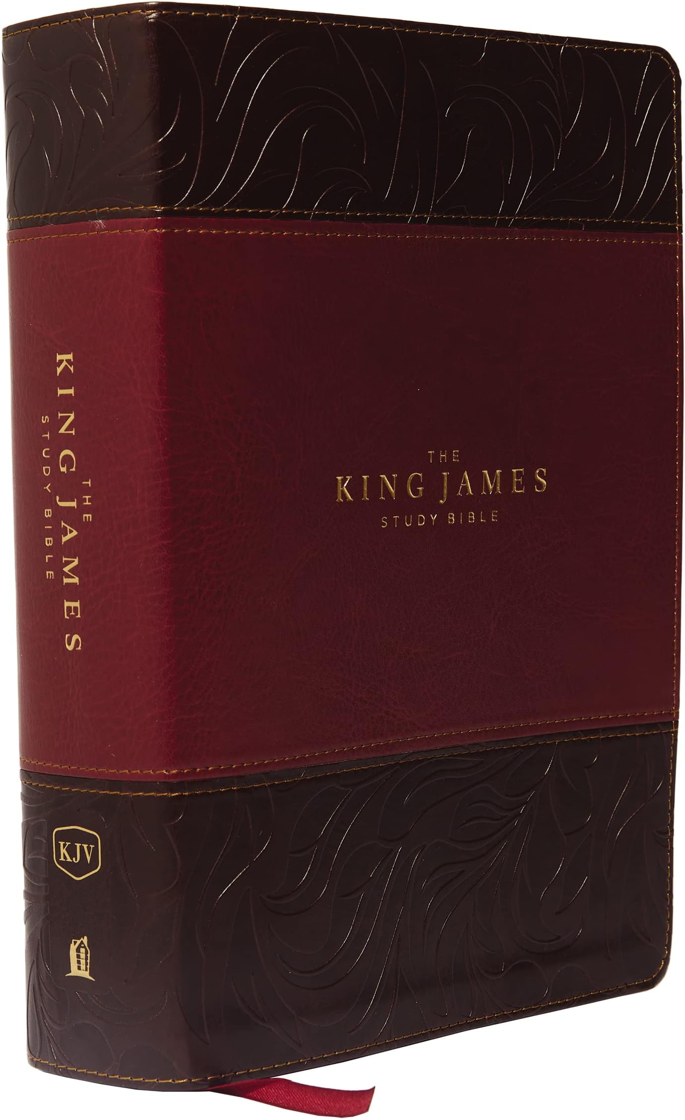 KJV, The King James Study Bible, Leathersoft, Burgundy, Red Letter, Full-Color Edition: Holy Bible, King James Version