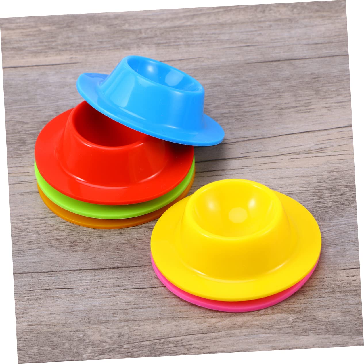 Amosfun 18 Pcs Porte-Oeufs Ustensiles De Cuisine pour Pocheuses à Œufs Cuiseur à Oeufs Pochés Mini Coquetiers Porte-coquetier Coquetier Oeuf Stand D'oeufs Coquetier en Silicone