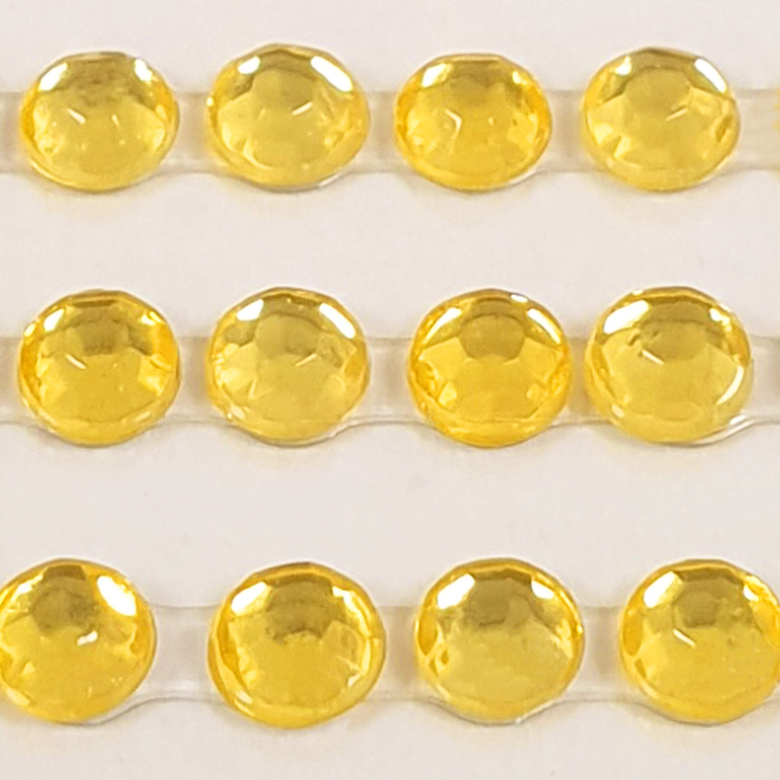 Pebble Eleven 3Mm Gold Gems Self Adhesive Flat Back Gem / Pearl Sticker Sheet (, 418)