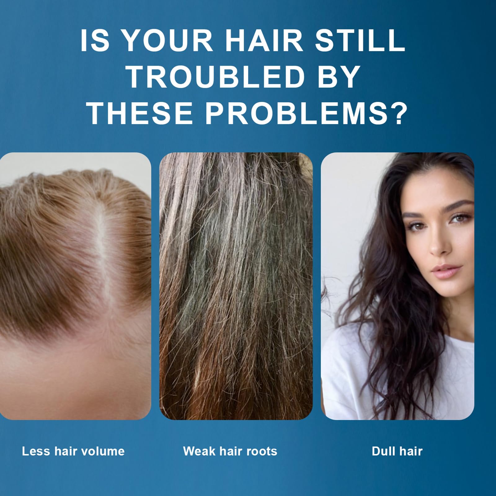 Copper Peptide Hair Serum Growth for Women & Men, Hair Serum for Hair Growth with Castor Oil Reduces Hair Loss - Image 3