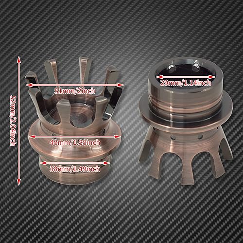 Miniatura 5 de Cubiertas para tuercas de eje delantero de motocicleta, tamaño King, corona para Harley Touring Electra Road Street Glide Softail Dyna Sportster XL