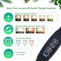 Niello 20W Kettős Fejű Növénylámpa Időzítővel, Piros/Kék/Fehér Spektrum, Flexibilis Nyak 6
