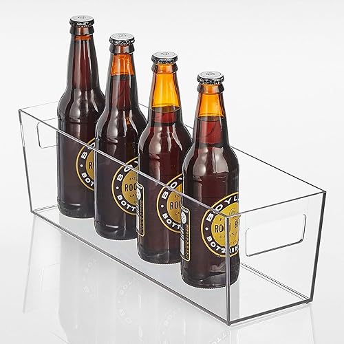 Miniatura 8 de Nate Home by Nate Berkus - Contenedor ancho de plástico con asas para organización y almacenamiento de despensa, organizador perfecto para