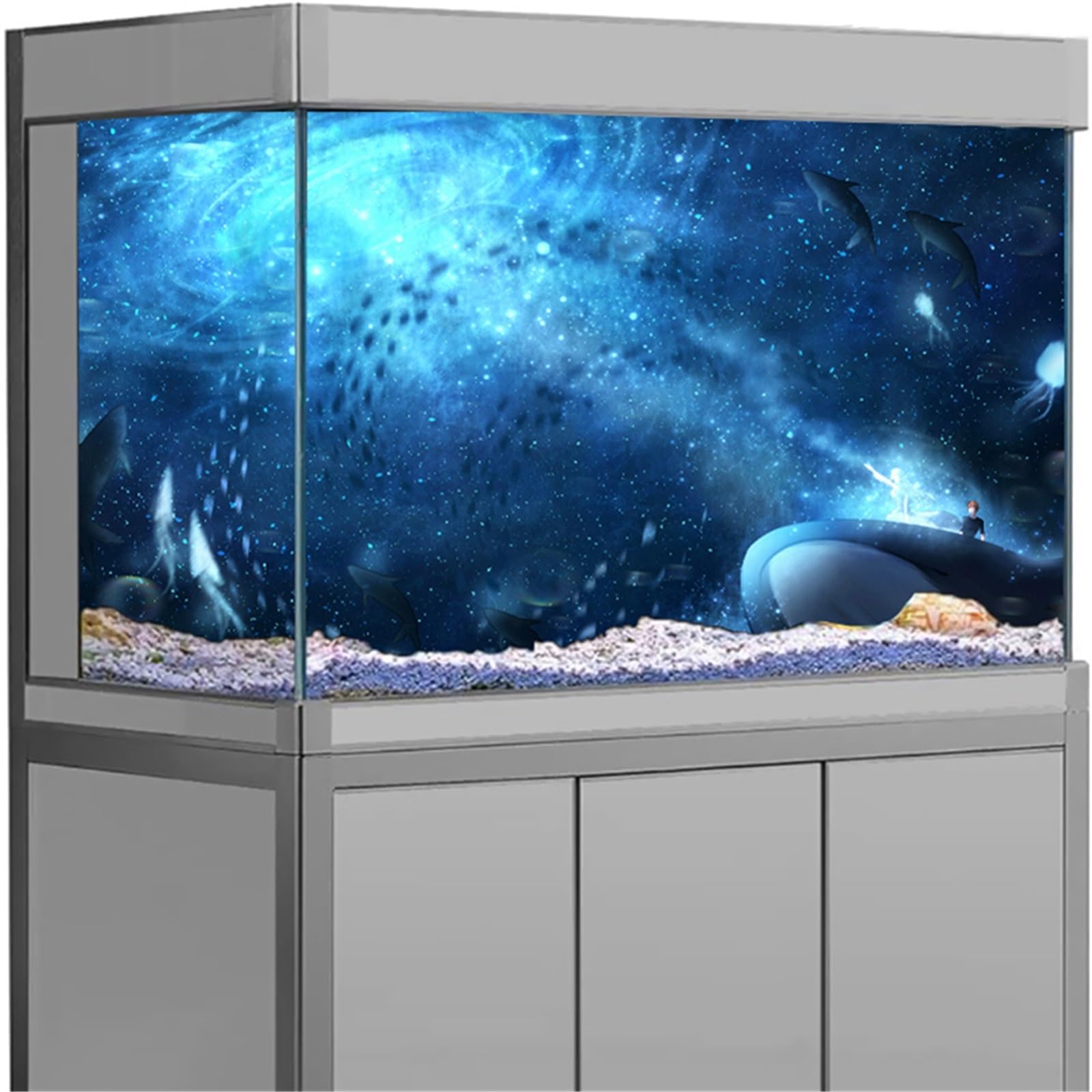Etiqueta engomada del Fondo Acuario PVC Efecto 3D