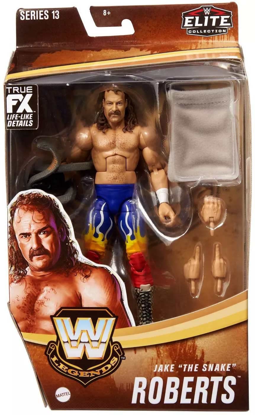 WWE Elite Legends Collection Action Figure Series (Select Superstar) (Jake The Snake Roberts (Serie 13))
