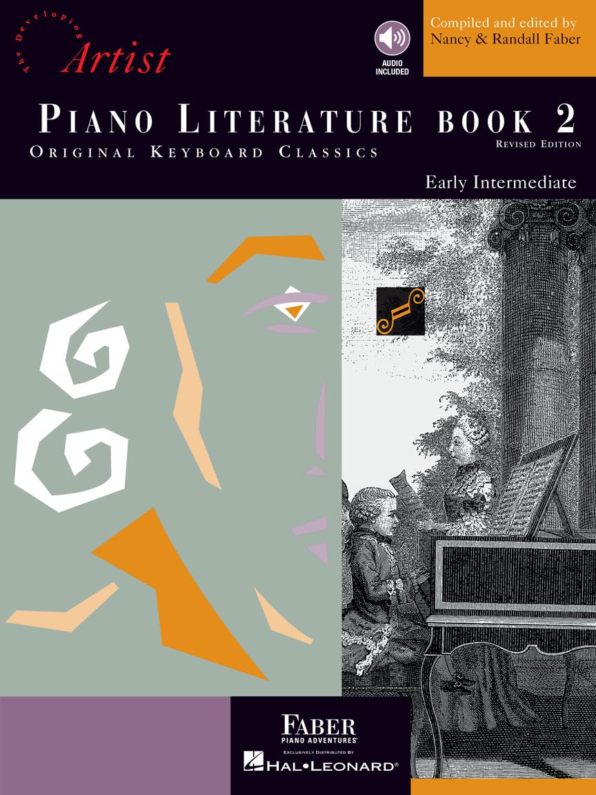 Piano Literature Book 2 – Developing Artist Original Keyboard Classics | Early Intermediate Classical Piano Sheet Music | Keyboard Songbook with Online Audio | Faber Piano Repertoire Collection