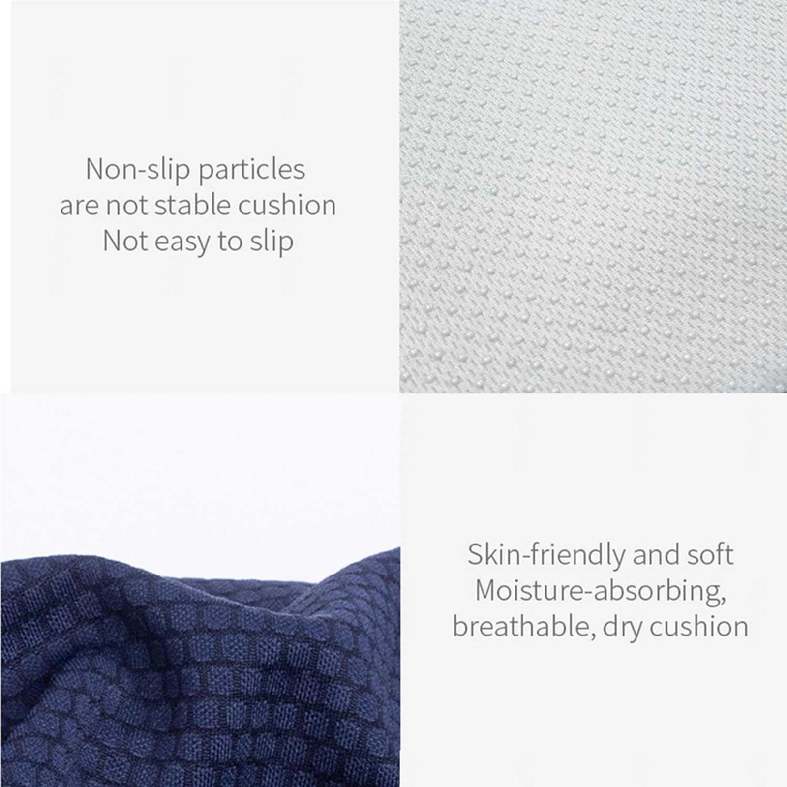 HAZARA Cojin Hemorroides, Cojin Antiescaras Lavable Ergonómico, Cojín Coxis para Cadera,Cóccix,Ciática,B-Gray