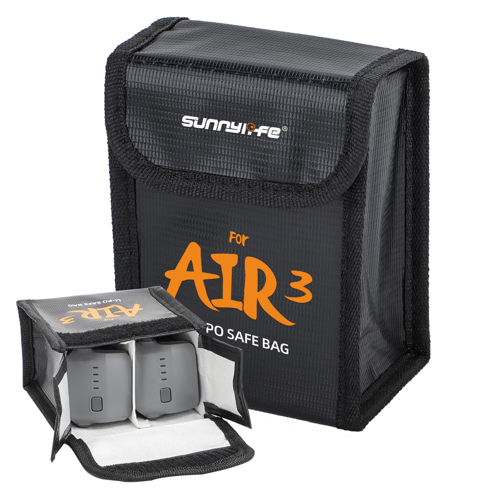 Sinyutia Lipo Battery Safe Bag for DJI Air 3s/Air 3, Explosion-Proof Nylon lithium Battery Fireproof Bag Protection Storage Pouch Pocket Case