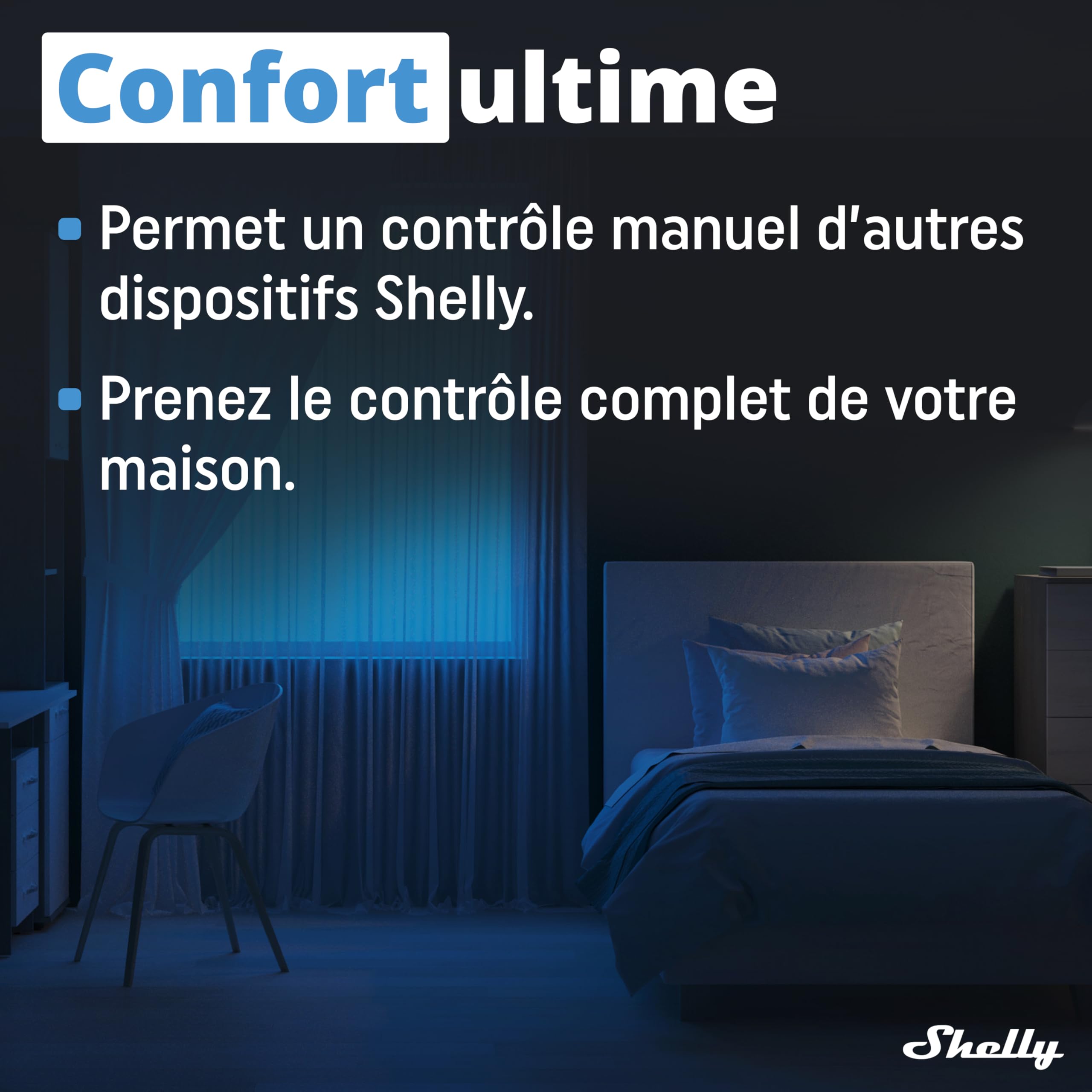 Shelly Wave i4 - Contrôleur Domotique Z-Wave à 4 entrées (110-240 V AC), Contrôle à distance dispositifs connectés, Horaires et Scènes, 12 Clics Possibles, Passerelle Z-Wave requise