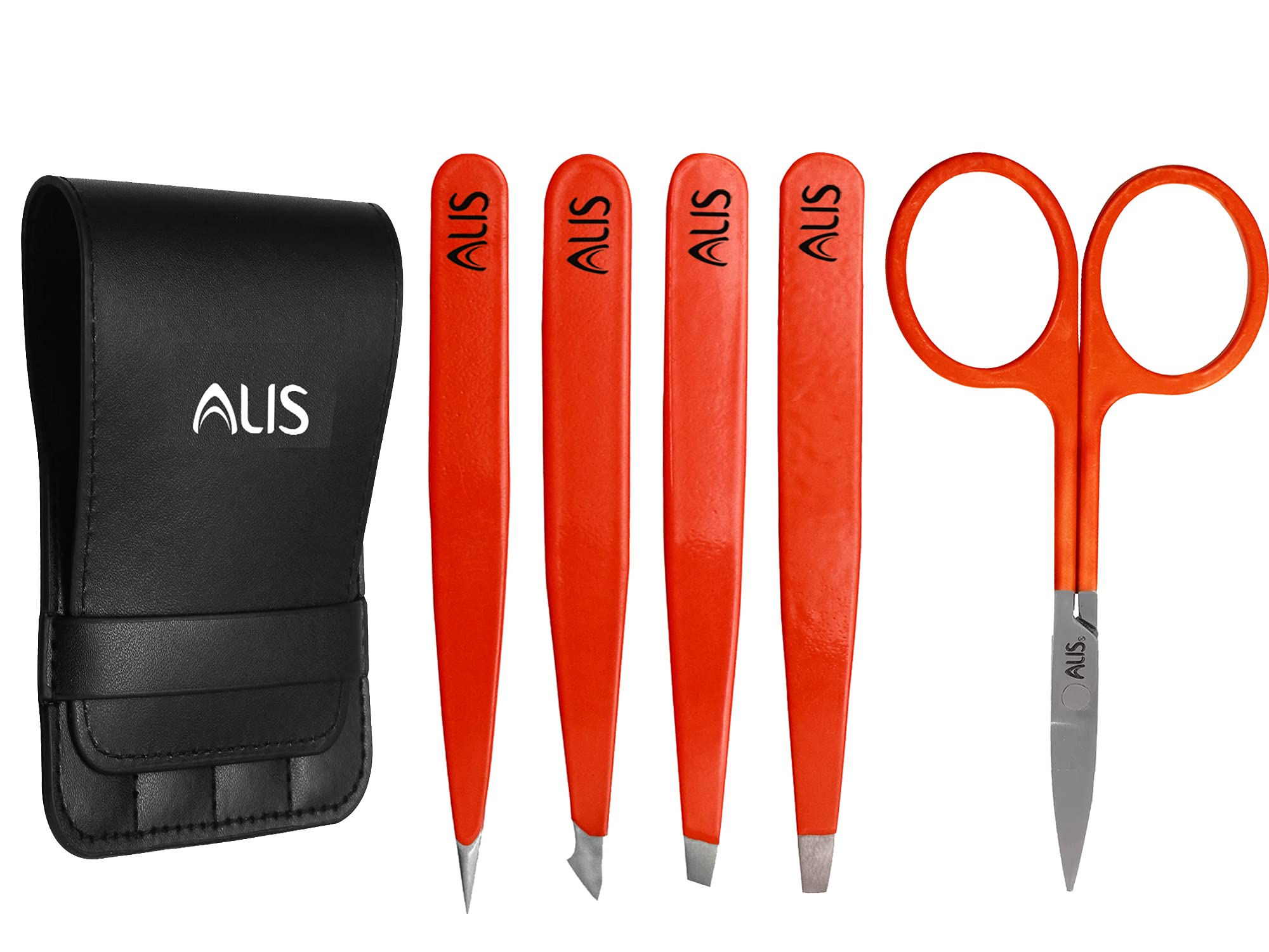Alis Tweezer Set With Scissor - Professional Stainless Steel Tweezers and Trimming Scissor for Facial Hair | Tweezers for Eyebrows Ingrown Hair Removal Scissor Best Precision Tweezers Kit With Case (B097HCZHN6) Amazon Price History, Amazon Price Tracker