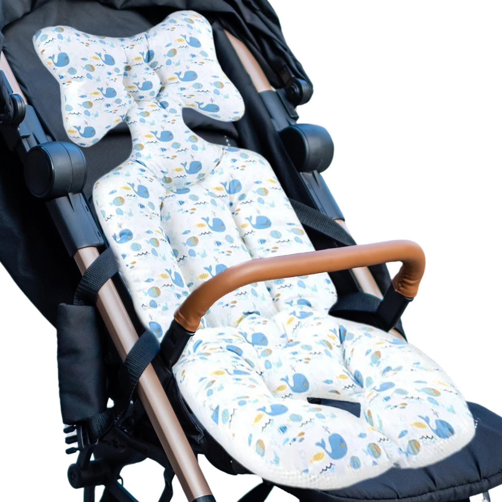 Coprisedili per Passeggino | Coprisedili per Passeggino Universale | Tappetino per Cuscino di Supporto per Testa e Corpo Fodera per Bambino per Seggiolini Auto