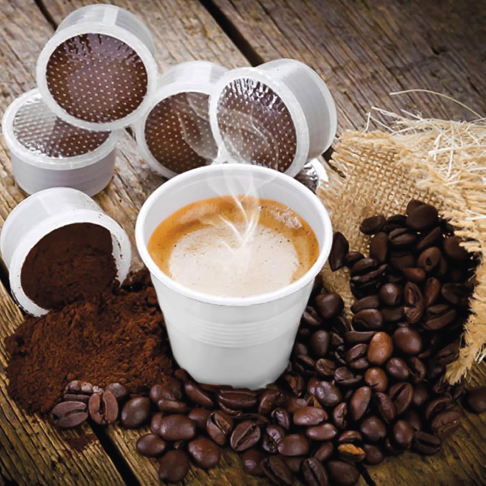 Horeca Collection - 3000 Bicchieri da Caffè Bianco - 166 cc - Bicchiere Vending Bicolor per Distributori Automatici e Manuali - Macchine da Caffè - Macchine Vending - Distributore automatico