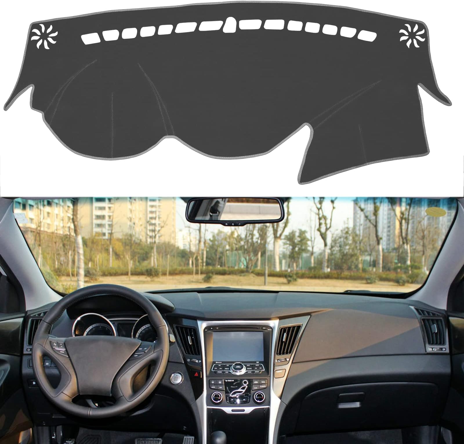 Amazon.com: SENSHINE for Hyundai Sonata 2011 2012 2013 2014 Dashboard ...