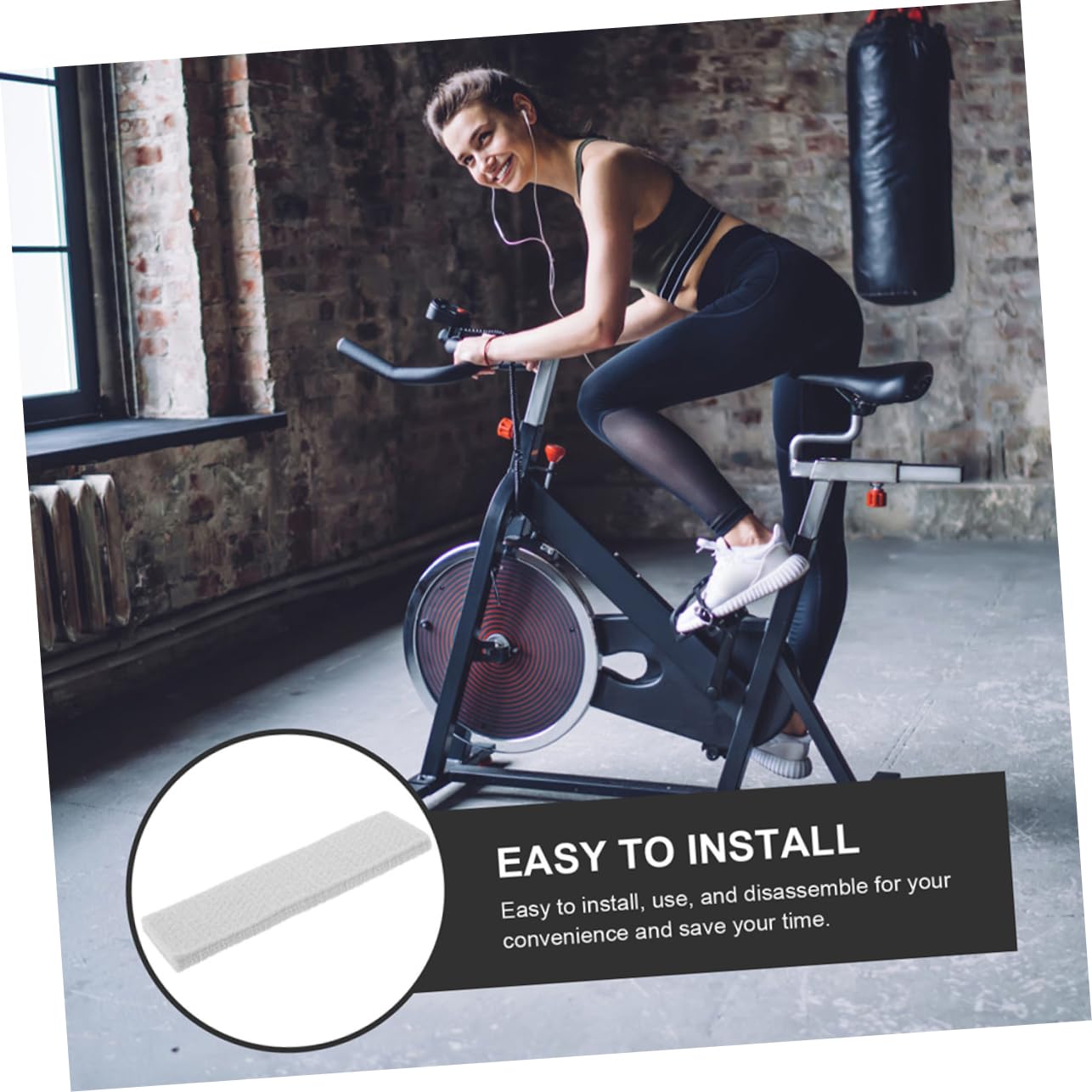 Milisten 6 Pièces Plaquettes de Frein pour Vélo Exercice Compatibles Vélos de Fitness Appartement Feutre Résistant à Usure