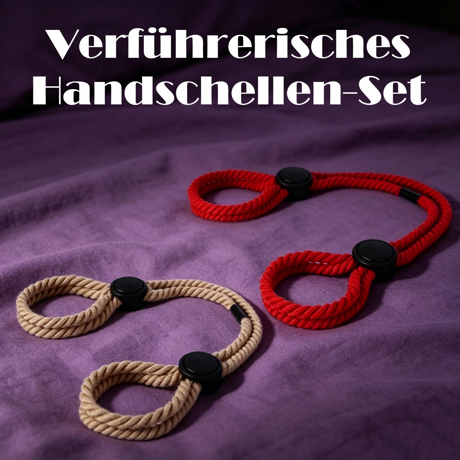 Juego de bondageset Fessel Set Principiante 2 X Bondage Cuerda Sm Bondageseil Pechos Self Bondage Esposas Cama Esposas Juego Bdsm Bondage Cuerdas Cuerda Cuerda Fessel Set para Sexo Selfbondage para