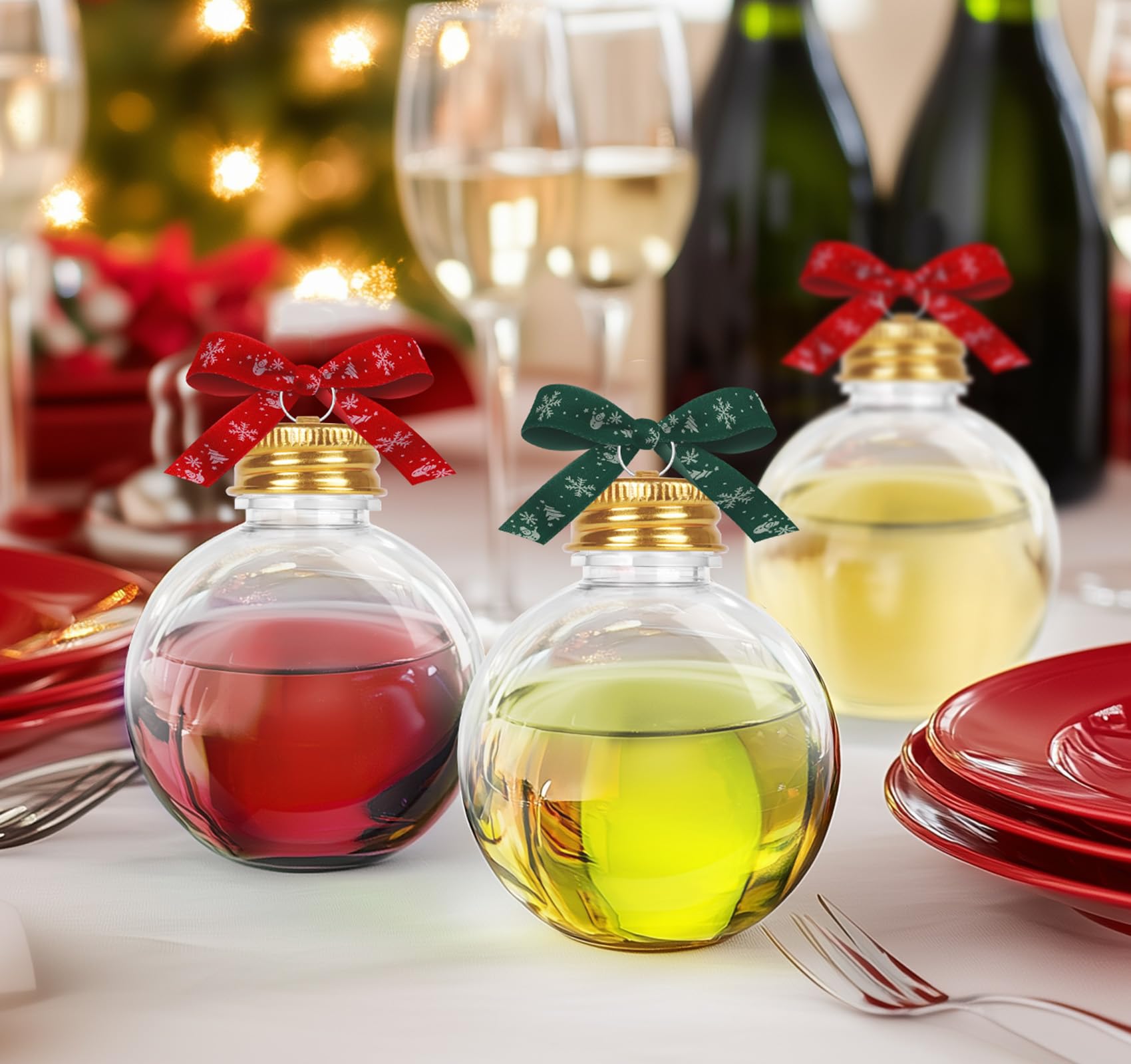 Agoer Boules De Noël à Remplir, 16 Boules Noël Transparentes