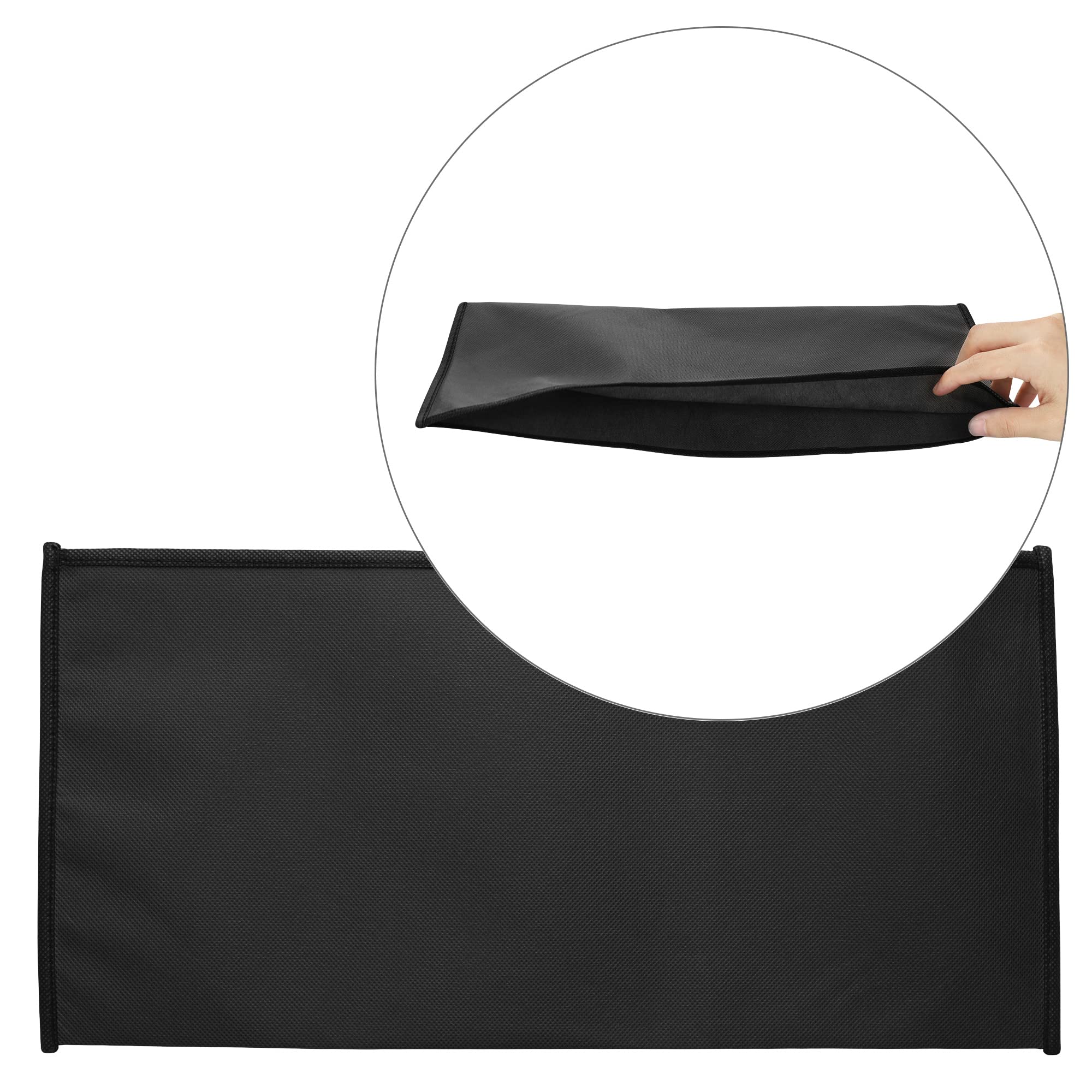 kwmobile Custodia Copritastiera Compatibile con Universal Keyboard (M) - Protezione Antipolvere Tastiera PC - Cover Protettiva Nero