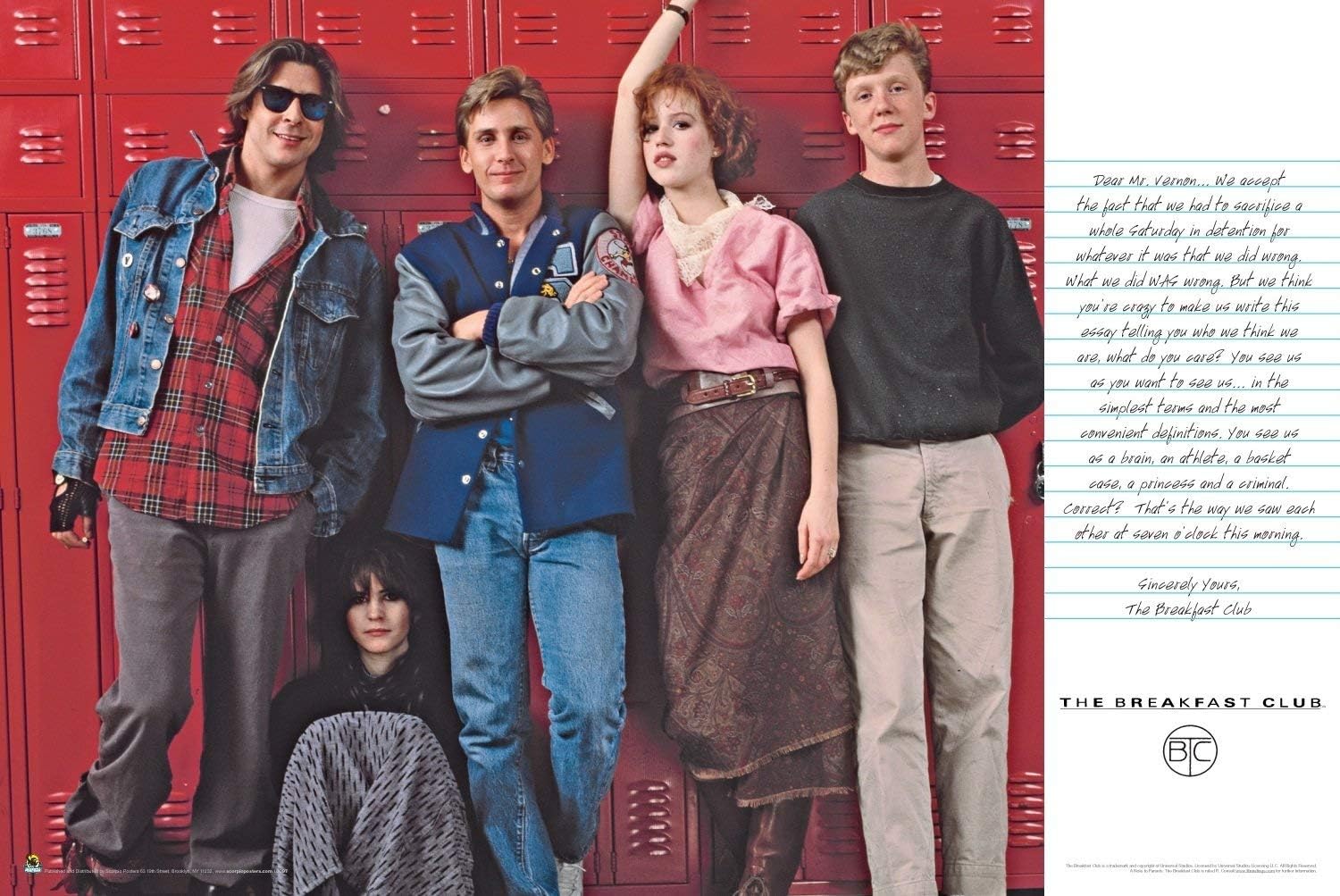 The Breakfast Club - Final Essay - Officially Licensed - Laminated Movie Poster - 36.5" x 24"